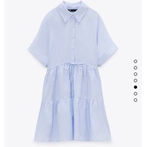ZARA TIRED OXFORD DRESS